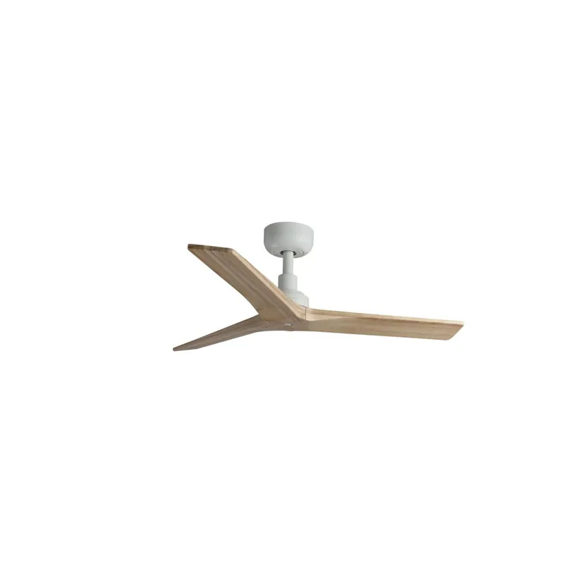 Akce KLIM S stropní ventilátor, bílá/světlý dub DC - FARO