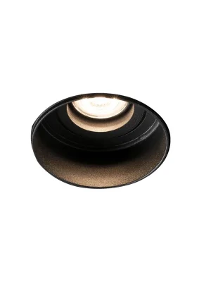 Akční Cena HYDE R zapuštěné kruhové nastavitelné stropní svítidlo bezrámečkové, černá - FARO