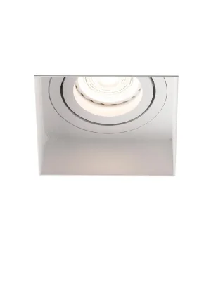 Nejlepší Cena HYDE SQ zapuštěné hranaté nastavitelné stropní svítidlo bezrámečkové, bílá - FARO