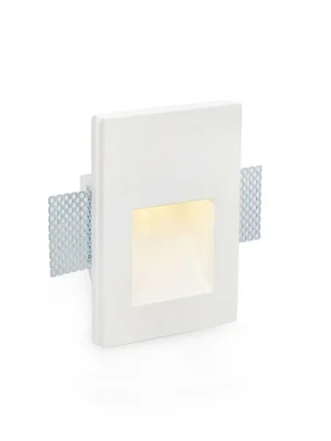 Akce PLAS SQ zapuštěné nástěnné svítidlo, bílá - FARO