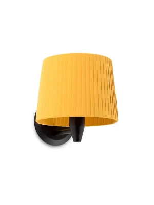 Akce SAMBA černá/skládaná žlutá nástěnná lampa - FARO