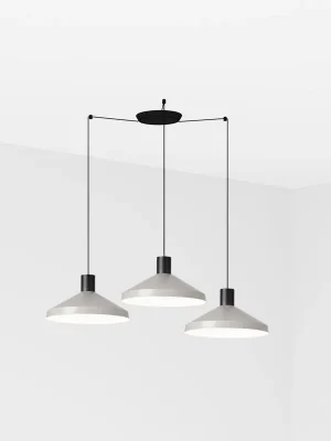 Akce KOMBO 400 závěsné svítidlo, šedá, 3L - FARO