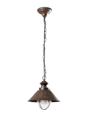 Zlevněný NÁUTICA-1G závěsné svítidlo, rezavá - FARO