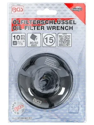 BGS Hlavice na povolování olejových filtrů 80-82 mm, 15ti hran Aktuální