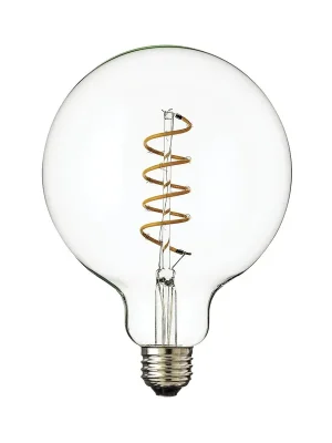 LED žárovka G125 6W E27 230V čirá stmívatelná SPIRAL FILAMENT stmívatelná 4ks - HUDSON VALLEY Omezená Nabídka