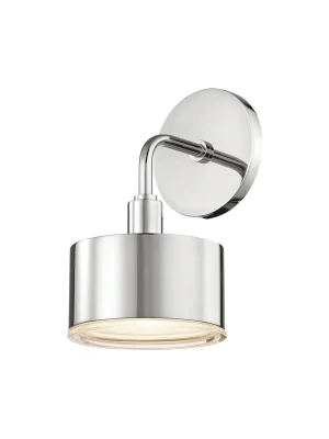 Zlevněný Nástěnné svítidlo NORA ocel/sklo nikl/matná G9 1x6W - HUDSON VALLEY (Mitzi)