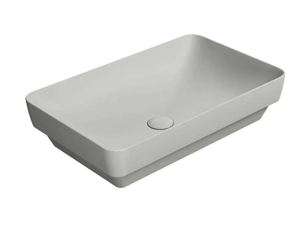 Aktuální Sapho PURA keramické umyvadlo na desku 60x38cm, cenere mat 883717