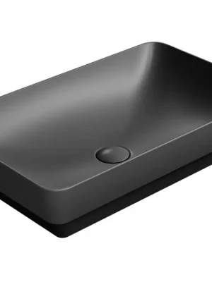 Sapho PURA keramické umyvadlo na desku 60x38cm, černá mat 883726 Originální