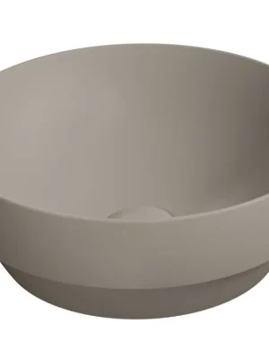 Dokud Zásoby Vydrží Sapho PURA keramické umyvadlo na desku, průměr 40cm, tortora mat 884605