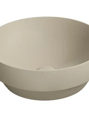 Výprodej Sapho PURA keramické umyvadlo na desku, průměr 40cm, creta mat 884608