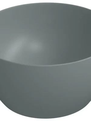 Aktuální Sapho PURA keramické umyvadlo na desku vysoké, průměr 42cm, agave mat 885204