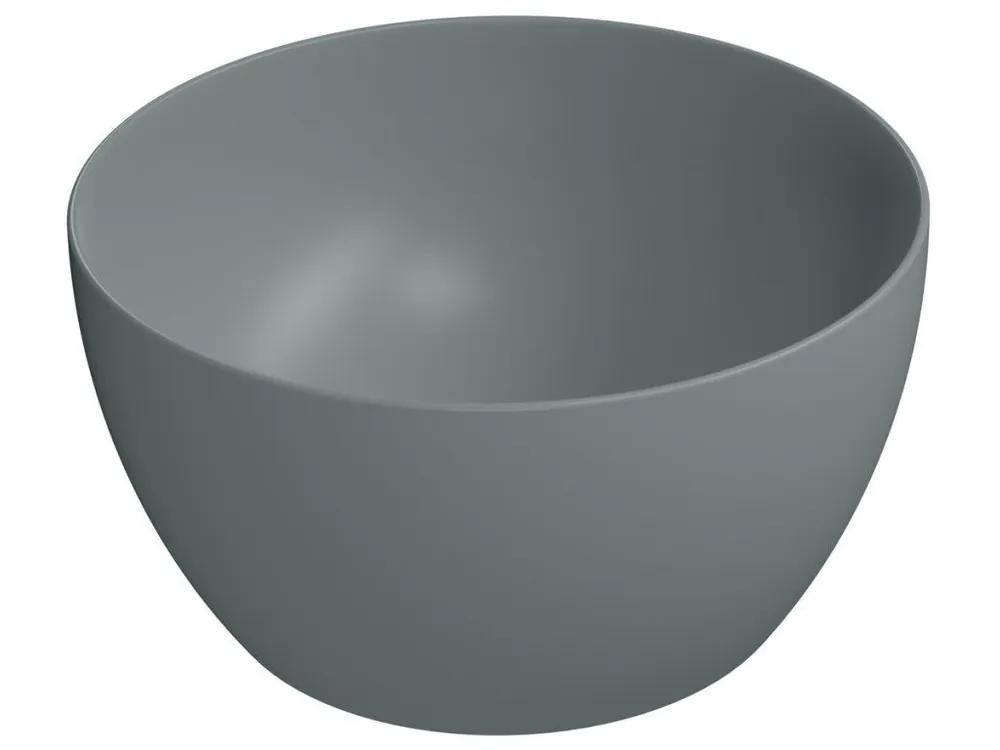 Aktuální Sapho PURA keramické umyvadlo na desku vysoké, průměr 42cm, agave mat 885204