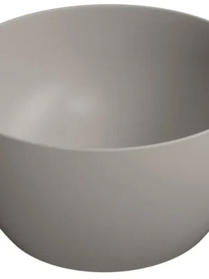 Doprava Zdarma Sapho PURA keramické umyvadlo na desku vysoké, průměr 42cm, tortora mat 885205