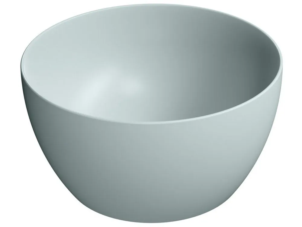 Sapho PURA keramické umyvadlo na desku vysoké, průměr 42cm, ghiaccio mat 885215 Must-Have