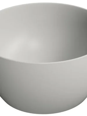 Akční Nabídka Sapho PURA keramické umyvadlo na desku vysoké, průměr 42cm, cenere mat 885217