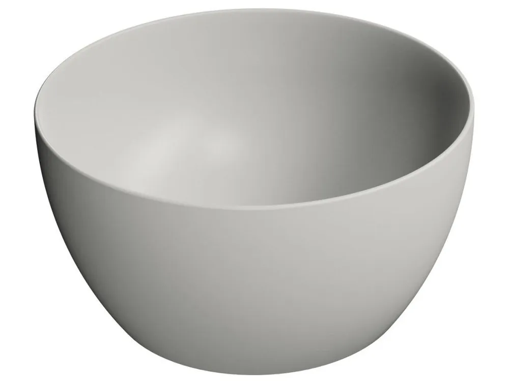 Akční Nabídka Sapho PURA keramické umyvadlo na desku vysoké, průměr 42cm, cenere mat 885217