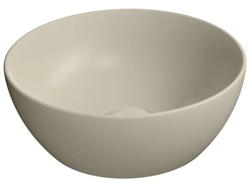 Tovární Cena Sapho PURA keramické umývátko na desku, průměr 32cm, creta mat 885408