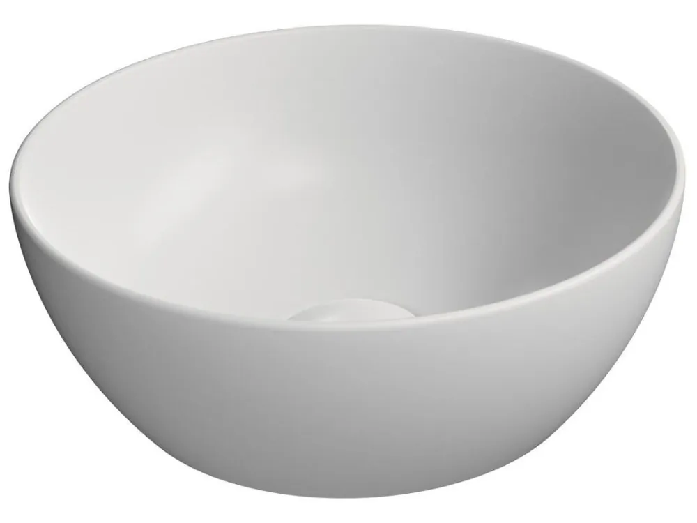 Finální Výprodej Sapho PURA keramické umývátko na desku, průměr 32cm, bílá mat 885409