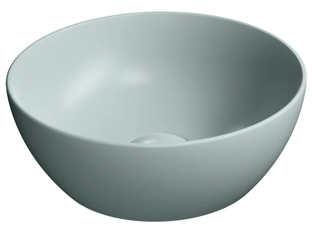 Sapho PURA keramické umývátko na desku, průměr 32cm, ghiaccio mat 885415 Originální