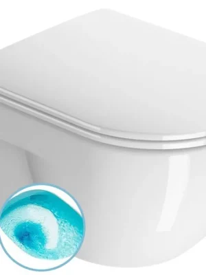 Časově Omezené Sapho TONO závěsná WC mísa, Swirlflush, 35x52cm, bílá ExtraGlaze 911511