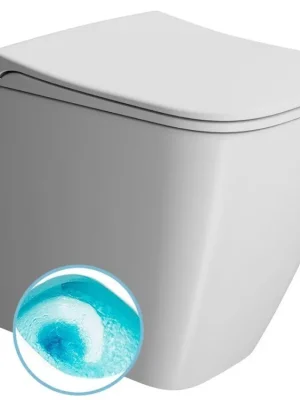 Poslední Šance Sapho NUBES WC mísa stojící, Swirlflush, 35x52cm, spodní/zadní odpad, bílá dual-mat 961009