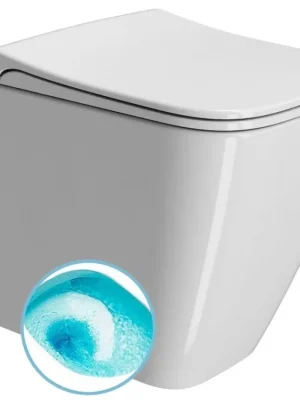 Sapho NUBES WC mísa stojící, Swirlflush, 35x52cm, spodní/zadní odpad, bílá ExtraGlaze 961011 Cenová Bomba