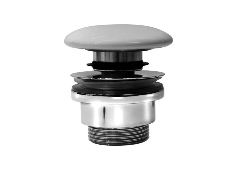 Akce Sapho GSI umyvadlová výpust 5/4“, click-clack, keramická zátka, 5-65mm, bílá mat PCS09