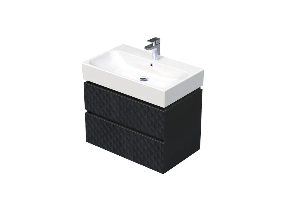 Intedoor Storm 3D, koupelnová skříňka s umyvadlem - STORM 3D 75 2Z U129 Kup Teď