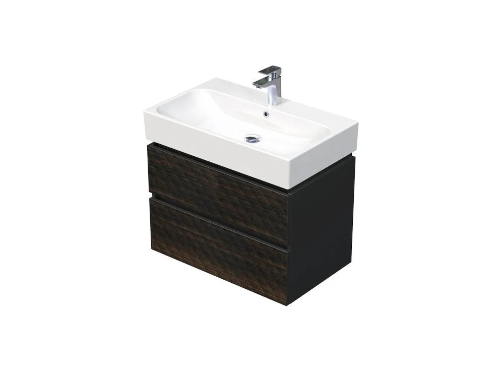 Intedoor Storm 3D, koupelnová skříňka s umyvadlem - STORM 3D 75 2Z LR29 Speciální Cena