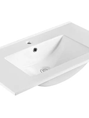 Zlevněný Sapho SLIM keramické umyvadlo, nábytkové, 80x46,5cm, bílá 1601-80
