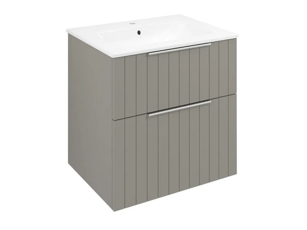 Značkový Sapho CIRASA STRIP umyvadlová skříňka 59,2x64x46cm, agila CR601-4343S