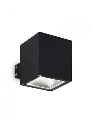 Značkový Venkovní nástěnné svítidlo Ideal Lux Snif Square AP1 nero 123080 černé - IDEALLUX