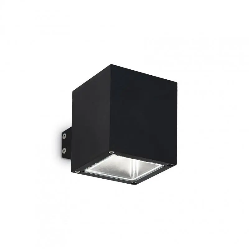 Značkový Venkovní nástěnné svítidlo Ideal Lux Snif Square AP1 nero 123080 černé - IDEALLUX