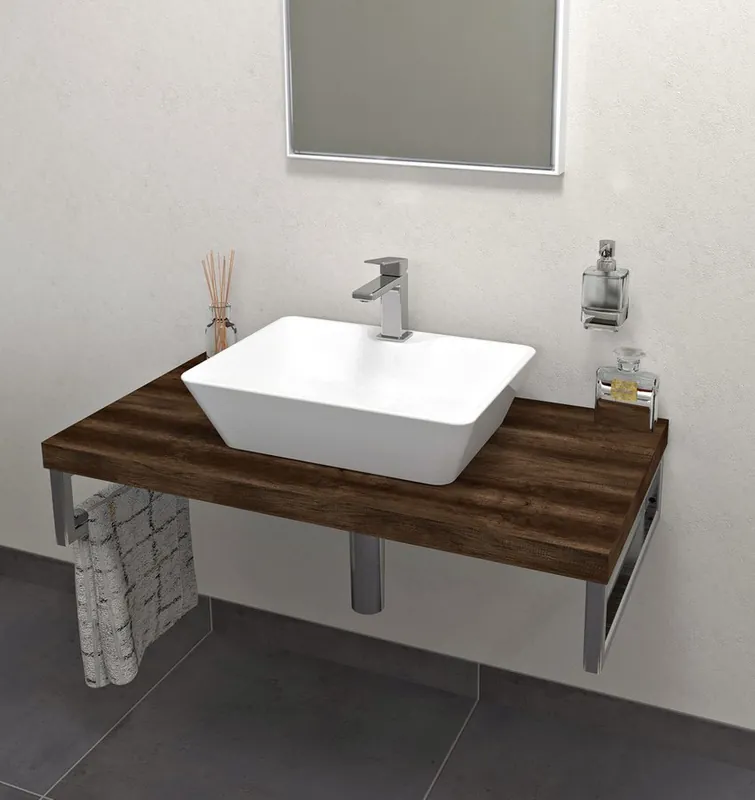 Sapho AVICE deska 80x50cm, dub tmavý AV0811 Sleva