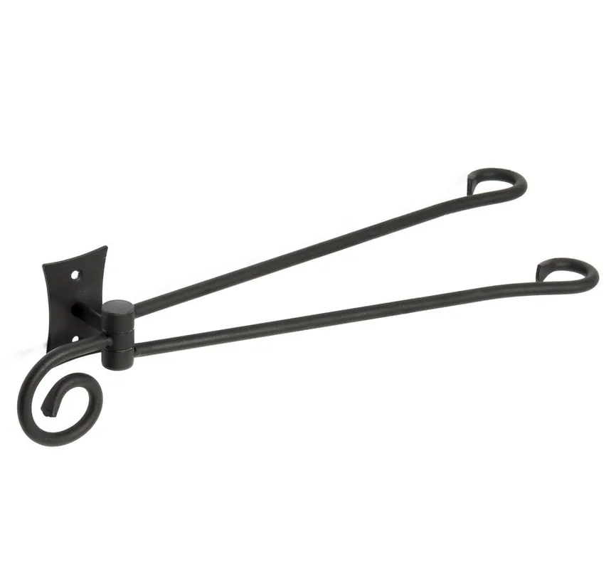 Vysoce Kvalitní METAFORM REBECCA dvojitý držák ručníků otočný 300mm, černá CC021