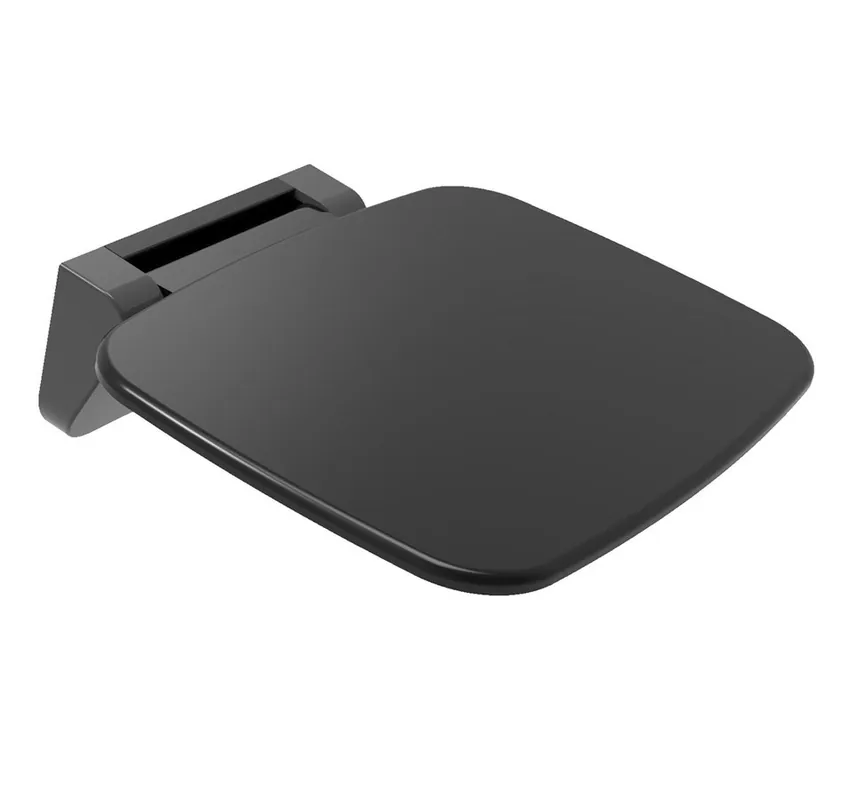 Polysan SAAP BLACK sklopné sedátko do sprchového koutu, 35x32, 8cm, černá CW1220B Pouze Dnes