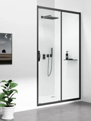 Gelco SIGMA SIMPLY BLACK sprchové dveře posuvné 1000 mm, čiré sklo GS1110B Výhodná Nabídka