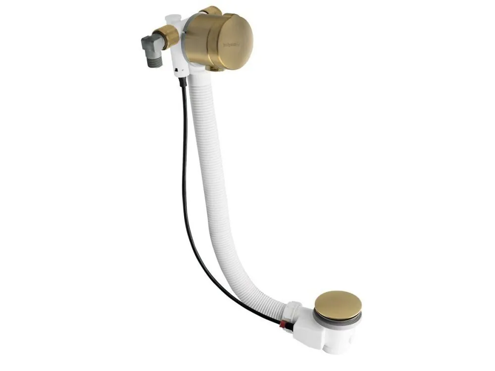 Polysan Vanová souprava s napouštěním, bovden, délka 775mm, zátka 72mm, zlato mat 71685GB Sleva