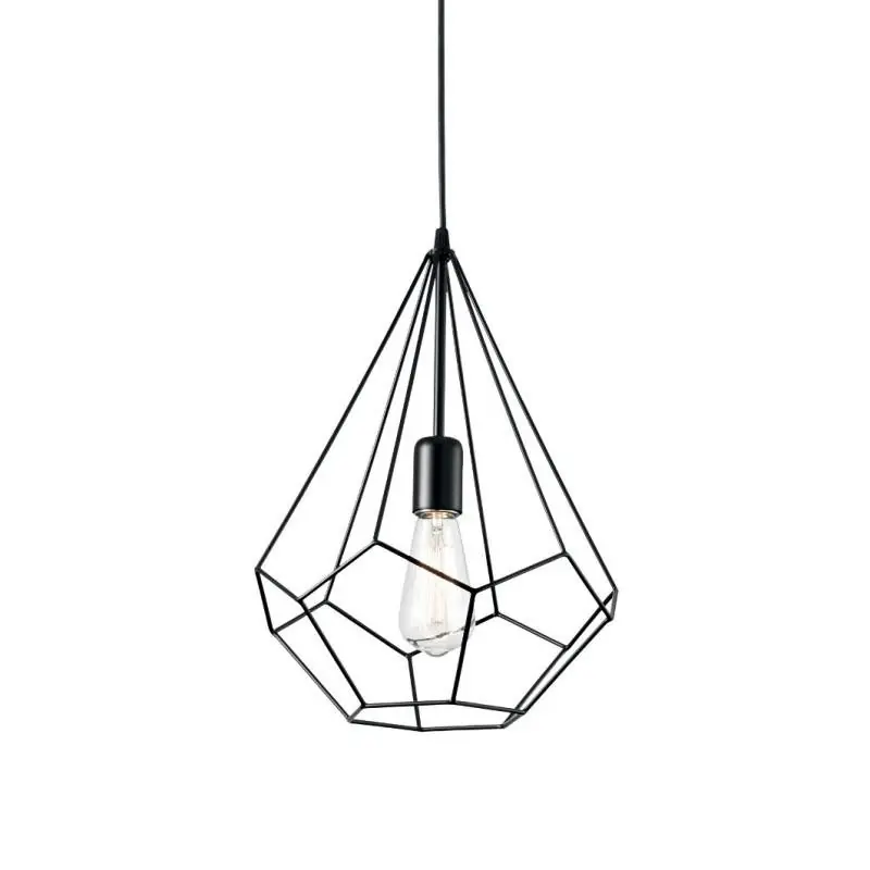 Zlevněný Závěsné svítidlo Ideal Lux Ampolla-3 SP1 nero 148175 černé 30cm - IDEALLUX