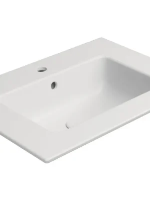 Značkový Sapho PURA keramické umyvadlo Slim 62x46cm, bílá mat 8884109