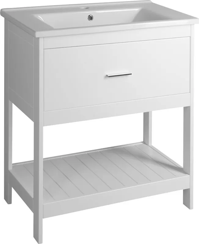 Zlevněný Aqualine ETIDE umyvadlová skříňka 71, 5x85x44 cm, bílá mat ET725