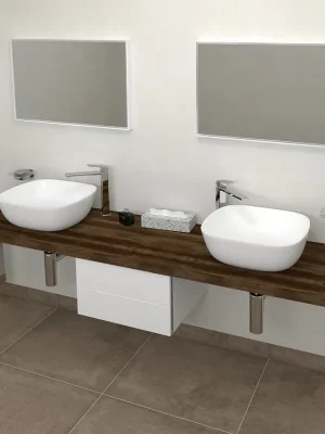 Akce Sapho AVICE deska 240x50cm, dub tmavý AV2411