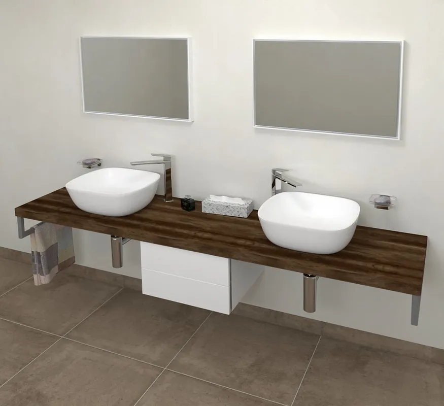 Akce Sapho AVICE deska 240x50cm, dub tmavý AV2411