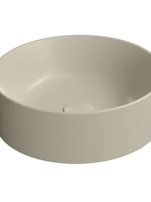 Zlevněný GSI KUBE X keramické umyvadlo na desku, průměr 40cm, creta mat 942608