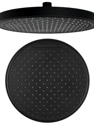 Sapho Hlavová sprcha, průměr 255mm, silikon trysky, ABS/černá mat SK151B Časově Omezené