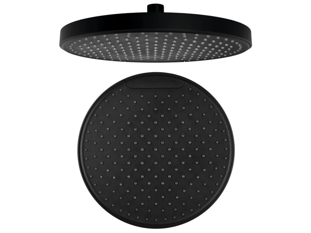 Sapho Hlavová sprcha, průměr 255mm, silikon trysky, ABS/černá mat SK151B Časově Omezené