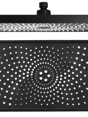 Sapho Hlavová sprcha, 300x180mm, silikon trysky, ABS/černá mat SK851B Speciální Cena