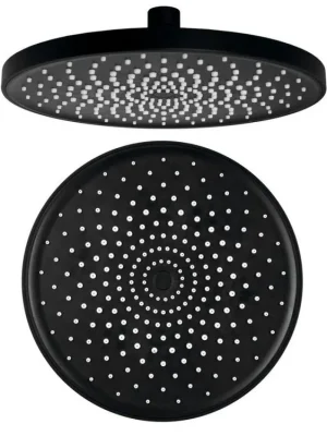 Must-Have Sapho Hlavová sprcha, průměr 220mm, silikon trysky, ABS/černá mat SK852B