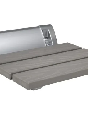 Aqualine RAVO sklopné sedátko do sprchového koutu 32x32,5cm, WPC, šedá AE236GR Oblíbený