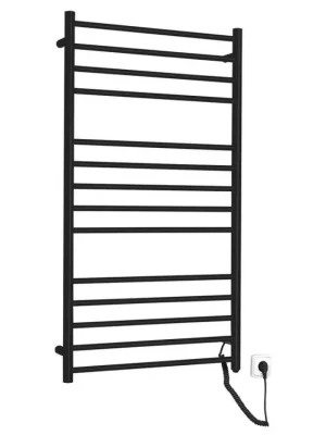 Sapho REDONDO elektrický sušák ručníků, kulatý, 630x1160 mm, 130 W, černá ER230BV Nízká Cena